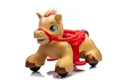 6V Electric Horse Ride-On Animal Toy for Toddlers - Brown