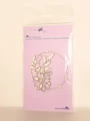 Fantasy Flower Wreath Chipboard Die Cut #FCH-1621