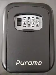 Puroma Security 4-Digit Combination Key Lock Box, Waterproof Portable Storage