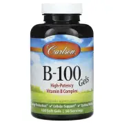 2 X Carlson, Vitamin B-100, 100 Soft Gels