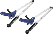 ORFOFE 2pcs Aluminum Alloy Folding Garbage Clip Trash Grabber Trash Clamp Garbage Clamps Garbage Pickup Clip Litter Equipment Durable Garbage Clamp Foldable Grabber Tool Abs