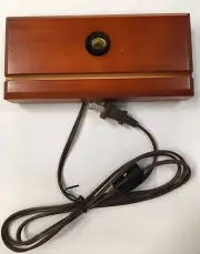 Cherry Fan Rectangle Lamp Base w/ Cord and Socket set