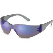 Gateway Safety Starlite Safety Glasses, Gray Temple, Blue Mirror Lens, Ultra