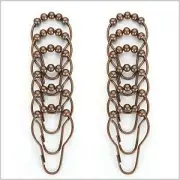 Amazer Shower Curtain Hooks Rings Stainless Steel Rust-Resistant Bronze (24)