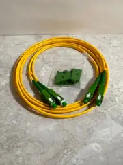 1-QTY - 2M/6.56' Single-Mode Fiber Optic Patch Cable SC/APC-SC/APC Duplex #123