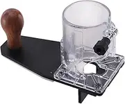 Trimming Machine Cover, Aluminium Alloy Router Base for Woodworking, Transparent Protective Cover for Trimmer