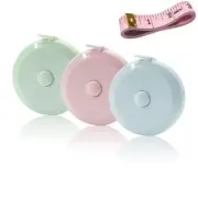 Retractable Measures Tape – 60in/1.5m Double Scale Rulers (3 Pack)