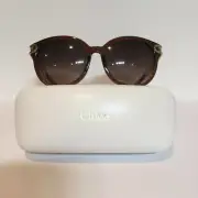 New Chloe 682SA 210 Crystal Brown/Brown Gradiant Plastic Sunglasses 58mm