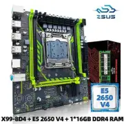 X99-8D4 Motherboard Set Kit with LGA2011-3 Xeon E5 2650 V4 CPU DDR4 16GB (1*16GB