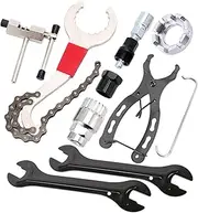SHANGLIN 9pcs Bicycle Repair Tool Kit Cassette Remover Wrench Chain Breaker Crank Puller Extractor Spoke Wrench Bottom Bracket Freewheel Removal Tool Hub Wrench