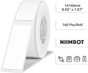 [Namly Design] NIIMBOT Label Stickers D11 / D110 / D101 Series 14 x 40mm / 160 pcs / White