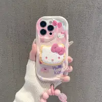 在飛比找蝦皮購物優惠-Hello KITTY Cat 手機殼防震適用於 Iphon