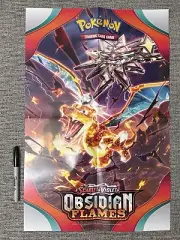 Pokémon Promotional Poster/Book Cover Charizard Scarlet&Violet Obsidian Flames