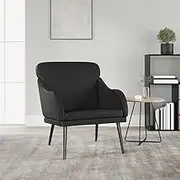 Armchair Black 63x76x80 cm Faux Leather,Arm Chairs, Recliners & Sleeper Chairs 9.9KG-351424