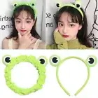 Cartoon Face Wash Headband Elastic Frog Headband Makeup Headband Woman Girls