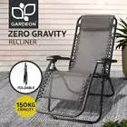 Gardeon Zero Gravity Outdoor Recliner Chair Beach Sun Lounge Folding Camping