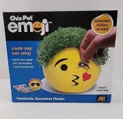 Chia Pet Emoji Planter Create Your Own Emoji Removable Stickers Included