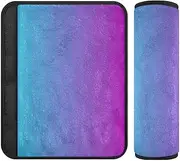 RPLIFE Turquoise Blue Purple Gradient Seat Belt Pad Soft Car Seat Strap Cover, Seatbelt Padding Cover, Seat Belt Pads Women