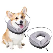 Soft Inflatable Dog Collar, After Surgery Anti-Licking & Scratching Baffle for Small Medium and Large Dogs