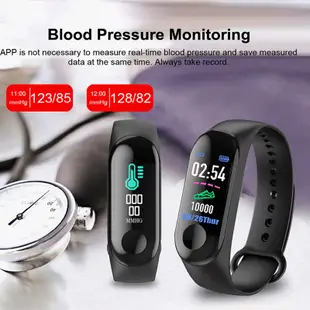 M3 Plus Smart Bracelet Heart Rate Blood Pressure Health Wate