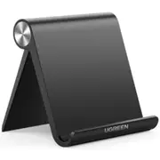 UGREEN LP115 Universal Foldable Tablet & Phone Desk Holder Stand, Support up to 12" Tablet - Black [UG-50748]