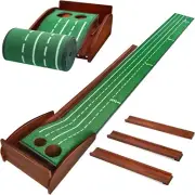 Putting Green Indoor Mat Outdoor Golf Putting Mat with Automatic Ball Return