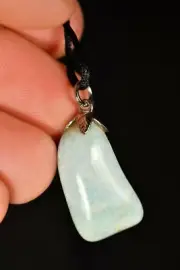 *AMAZONITE* Pendant 3cm 4g +Cord Natural Stone, Soothing, Negative Energy