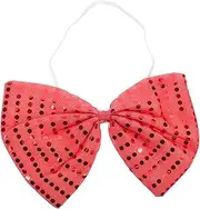 [WHAMVOX] Men's Sequin Bow Tie Oversized Bowknot Glitter Sequins Pre-tied Stylish for Costume Parties Masquerades Holiday Celebrations