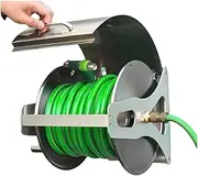 Garden Water Hose Reel Garden Wall Mount Hose Reel,Storage Durable Extension Tap Holder for Car Patio Cleaning Yard Farm and Patio,with 15/20 /30 Meters Water Pipe(15 Meters Water Pipe)