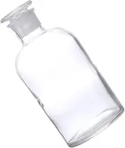 iplusmile 1Pc Small Mouth Glass Reagent Bottle with Scale for Chemicals Sample Storage Laboratory Educational Settings and Transparent Design