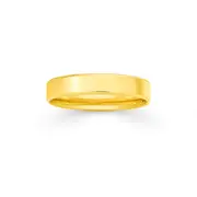 9ct Gold 4mm Wedding Band Size R