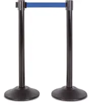 US weight Crowd Control Barrier 10’ Black And Blue