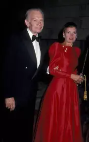 David Brinkley and Susan Brinkley attend Television Hall of - 1989 Old Photo