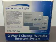 Speco Technologies Wireless Intercom System FM-301A 2-Way 3 Channel