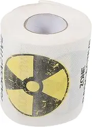 HAMPPLIES Printed Tissue Paper Warning Graphic Bathroom Roll Soft Absorbent Bulk Pack