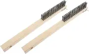 Cabilock Pizza Peel Brush Oven Cleaning Brush Set Long Handle Wire Bristles for Easy Cleaning