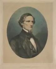 8" x 10" Photo Jefferson Davis, half-length portrait, facing right