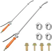2-Pack Pressure Washer Spray Lance, 29 Inch Spray Lance, 3/8 Inch & 1/4 Inch Brass Barbell Universal Spray Lance Replacement, Lance Dirt Blaster for Garden Hose, Car, Home, Garden, Window Cleaning