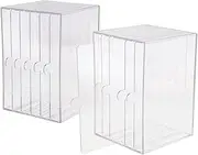Eigell 2 Sets Acrylic Box Containers Case Practice Display Stand Acrylic False Nails Tips Holder and Shop