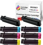 2 Sets BCMY Compatible Toner Cartridge for Dell (3,000/2,500 (B/CMY) Pages) for Dell H625 H625cdw H825 H825cdw S2825 S2825cdn