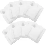 Vaguelly 8pcs Reusable Dumpling Plates with Sauce Compartments Serving Platters for Chips and Dips Party Tray for Appetizers and Sauces for Gatherings and Events