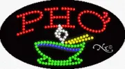 BRAND NEW "PHO" 27x15x1 OVAL SOLID/ANIMATED LED SIGN w/CUSTOM OPTIONS 24065