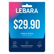 Lebara $29.90 Medium 30 Day Starter Pack