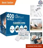 Disposable Lens Cleaning Wipes - 400ct, Streak-Free, Individually Wrapped