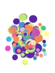 Confetti Ballons fiesta Party 1/2 inch 1 inch 4 inch 6 inch multi color toss