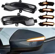LED Dynamic Turn Signal Light Side Wing Rearview Mirror Indicator Sequential Mirror Indicator For Mazda CX-3 2016-2019 CX-4 CX-5 KE 2016 (Crystal White-Yellow)