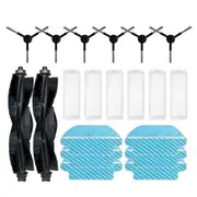 For M6 Pro Robot Vacuum Cleaner Replacement Parts Accessories Main Side Brush Hepa Filter Mop Cloth,B