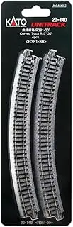 [Kato] USA Model Train Products Unitrack, 381mm (15") Radius 30-Degree Curve Track (4-Piece)