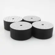 4pcs Carbon Fiber Speaker Floor Isolation Stand Spike Base Amp Feet Floor Pads