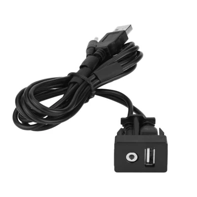 Hot Boat Dash Flush Mount USB Port 3.5mm AUX Jack Extension Cable Mount ECA (for: Fiat)